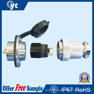 2 Pin Matel Waterproof Connector for Industry